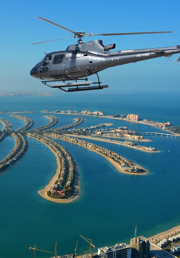 Helicopter Ride from Palm Jumeirah: Falcon Pearl Helicopter Ride from Palm Jumeirah: Falcon Pearl