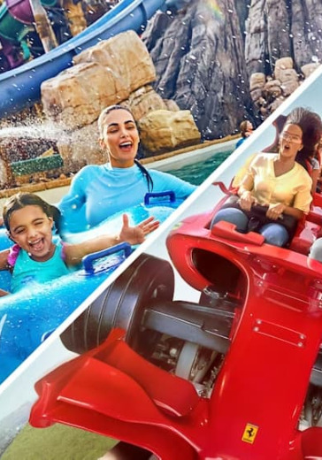 Visiting 2 Amusement Parks on Yas Island